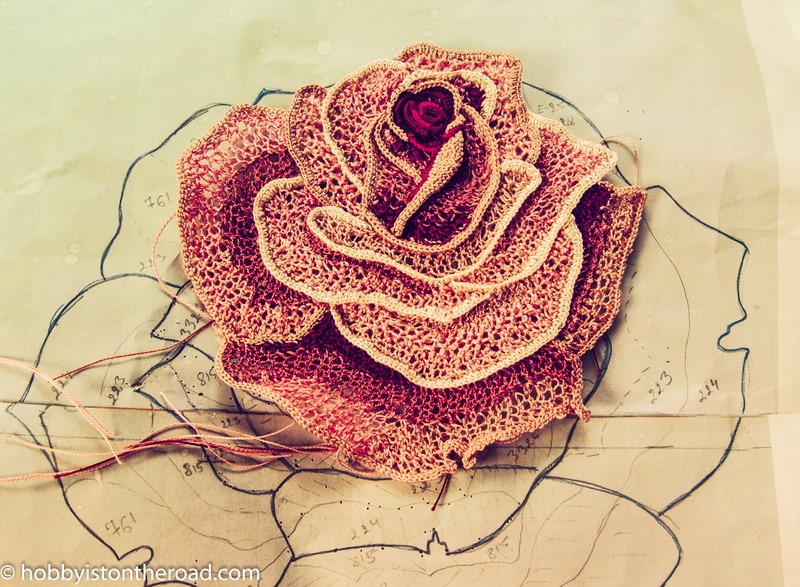 Irish Crochet Lace Project: Main Rose