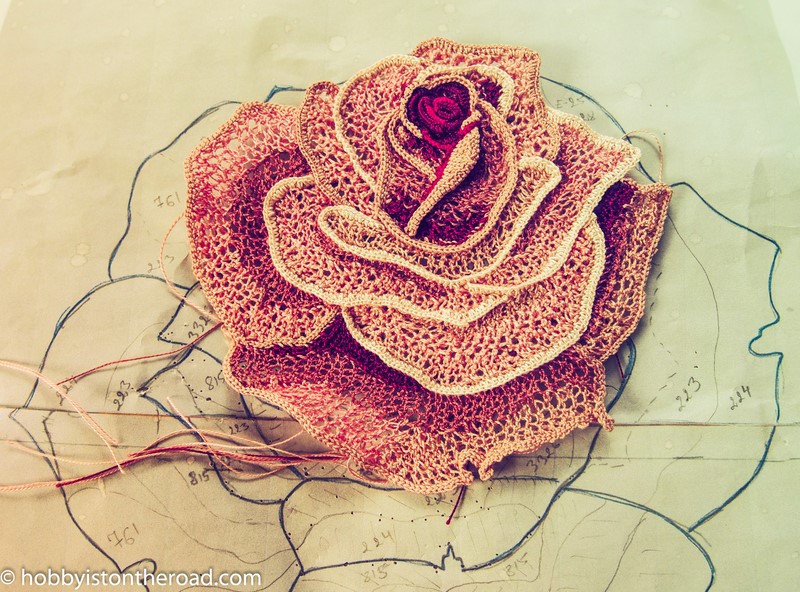 Irish Crochet Lace Project: Main Rose