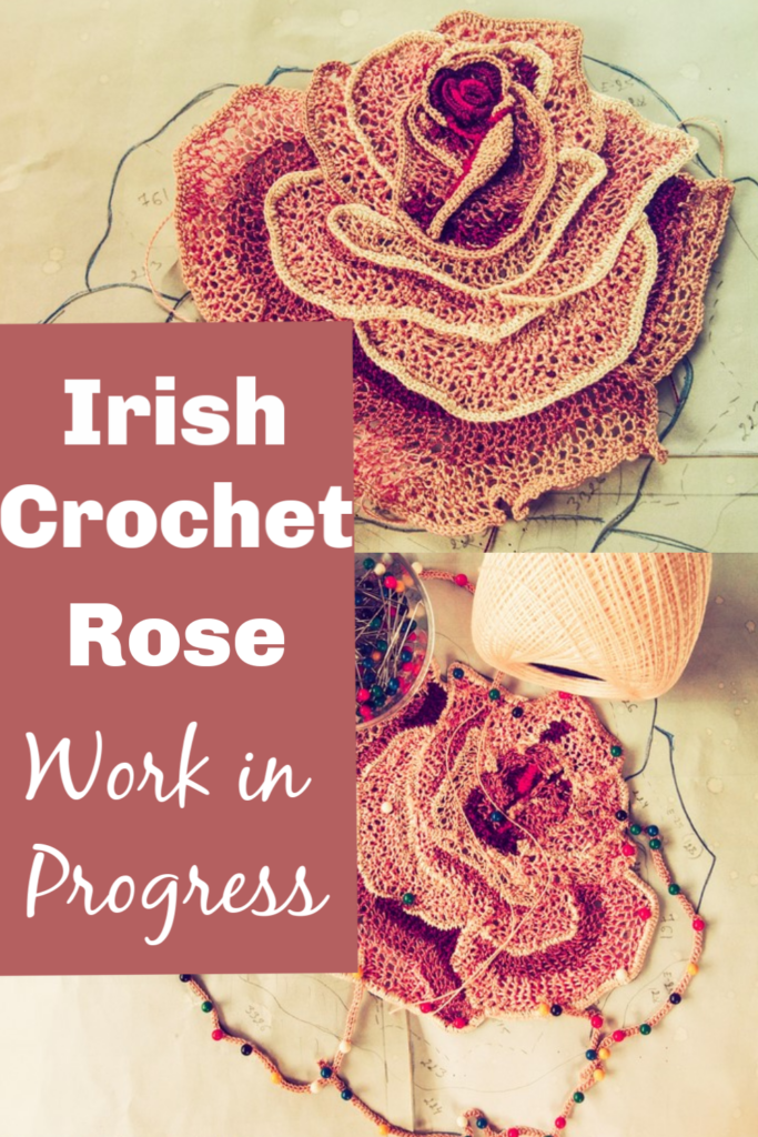 Irish Crochet Lace Project: Main Rose