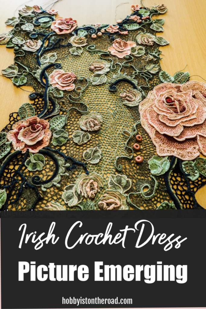 Picture Emerging Irish crochet dress