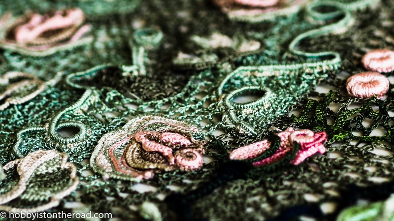 Picture emerging Irish lace