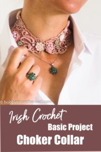 Crochet choker collar 