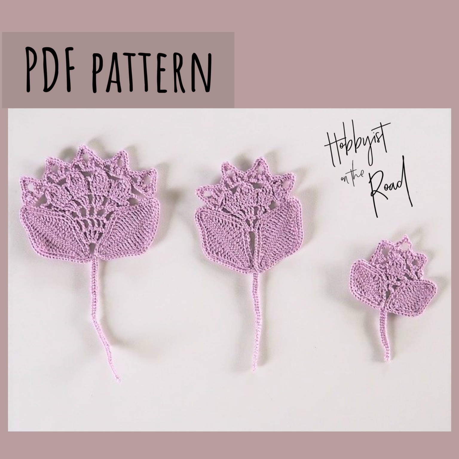 crochet peonies flower pattern tutorial irish lace motifs appliques