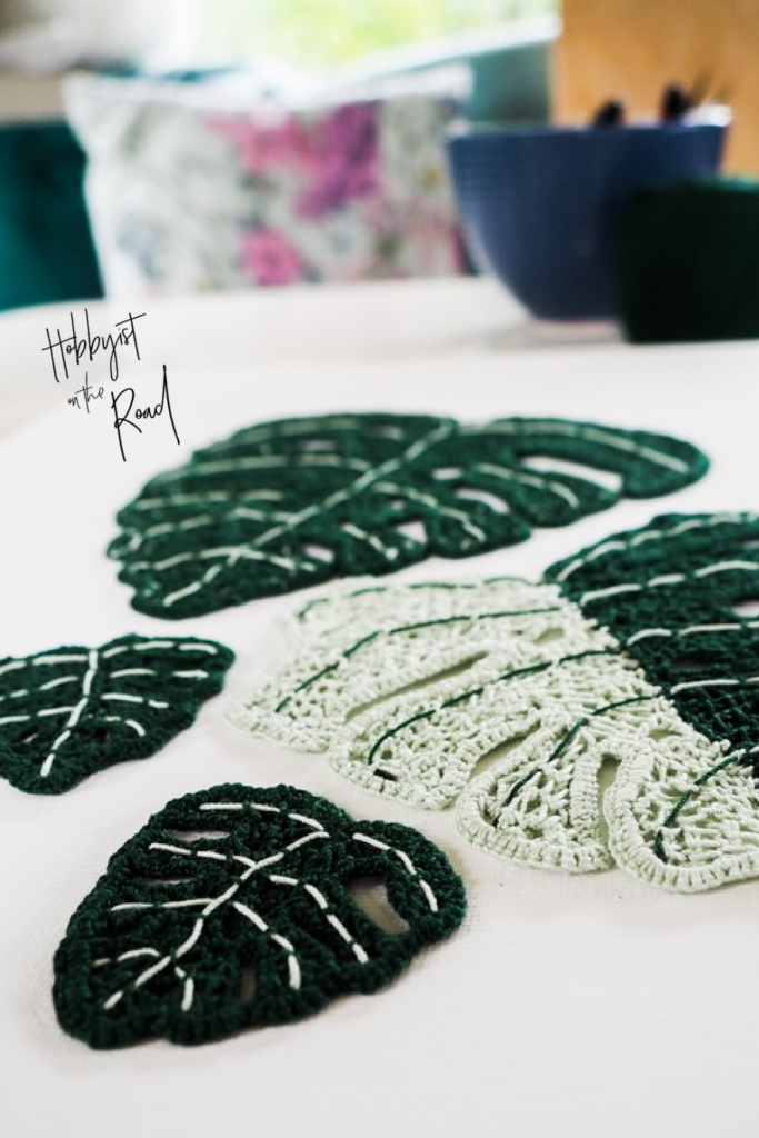 Crochet Monstera leaves pinterest