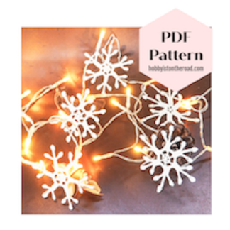 Flaming snowflake crochet pattern