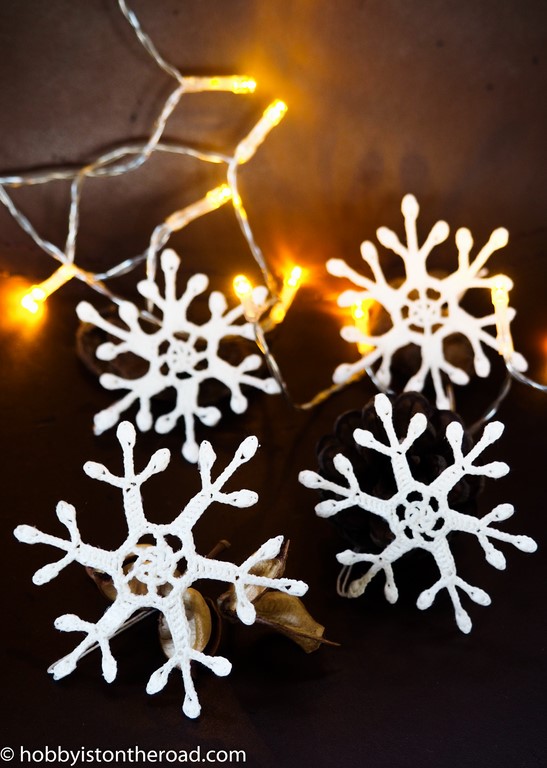 Flaming Snowflake crochet pattern