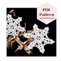 Ornate snowflake crochet pattern