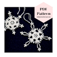 Sunshiny snowflakes two crochet patterns