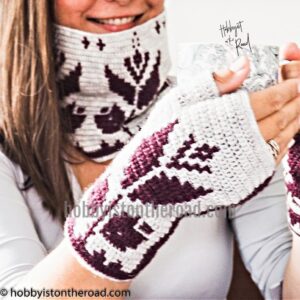 Fingerless Gloves Crochet Pattern Baltic Flowers