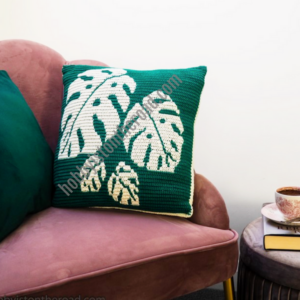 Monstera Leaves Cushion back