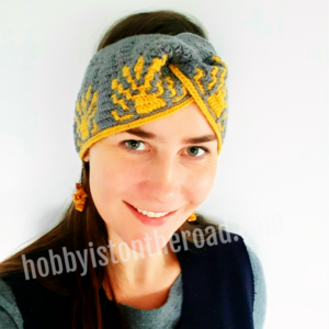 Baltic Sun Ear Warmer Headband Crochet Pattern