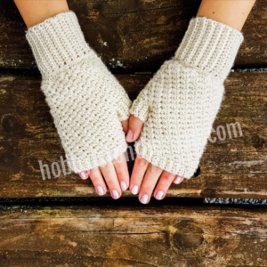 Bird Tracks Fingerless Gloves Cowl