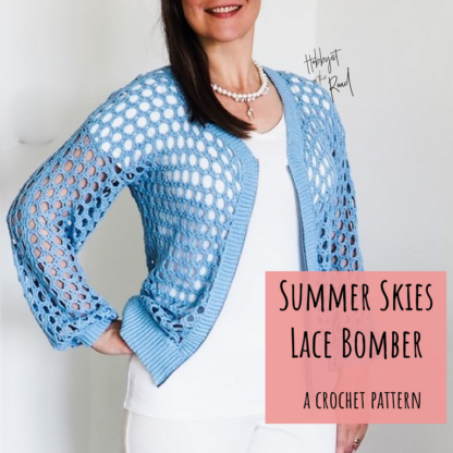 Summer Skies Lace Bomber