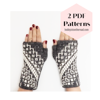 Baltic Vibes Fingerless Gloves and Full Mitts. - two crochet patterns.
