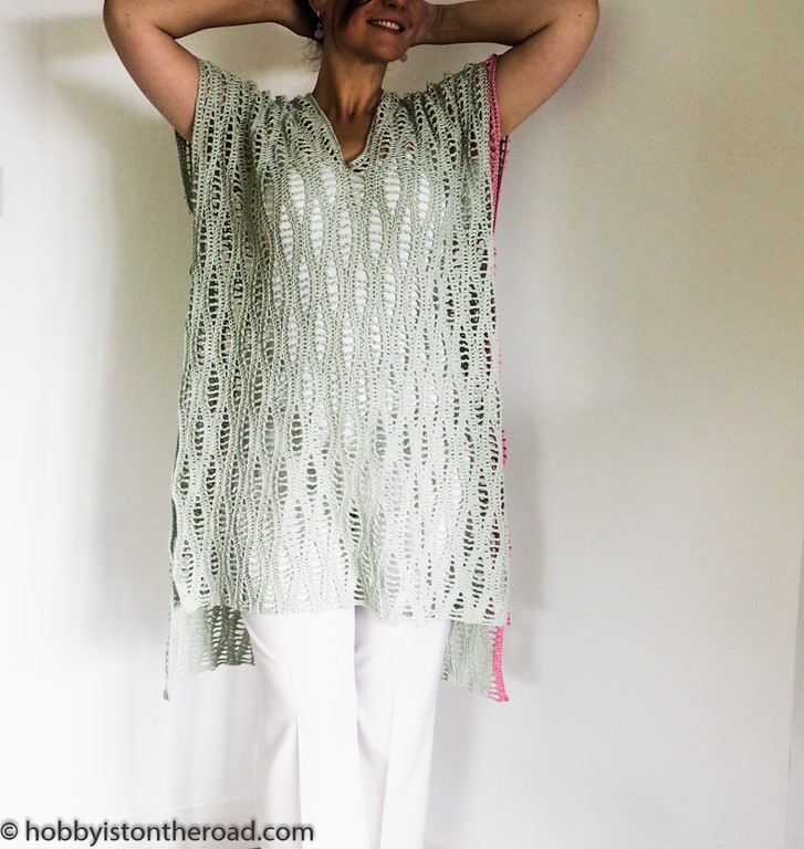 Choppy Waves Tunic on white 